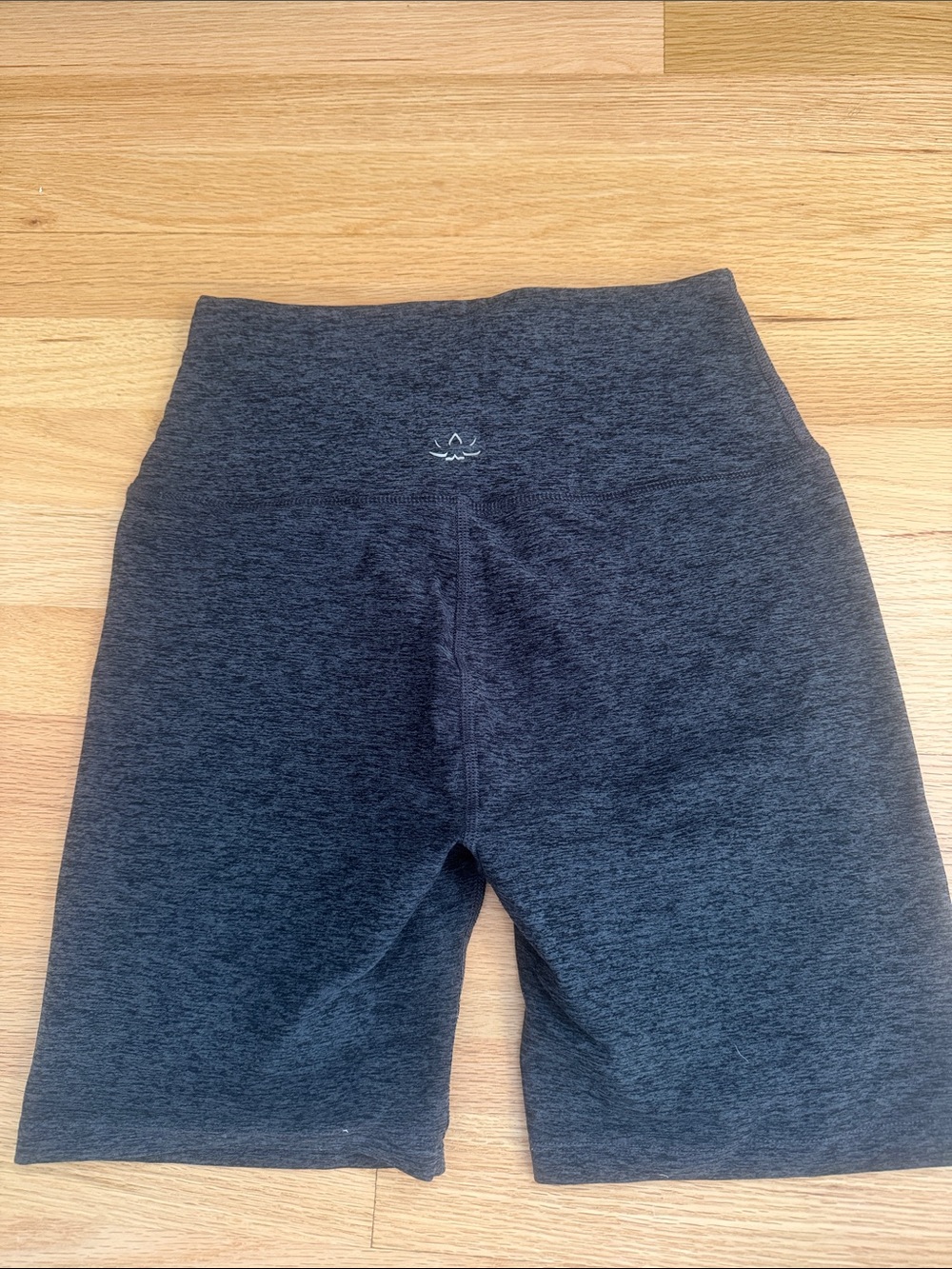 Beyond Yoga Charcoal Gray High-Waist Bike Shorts